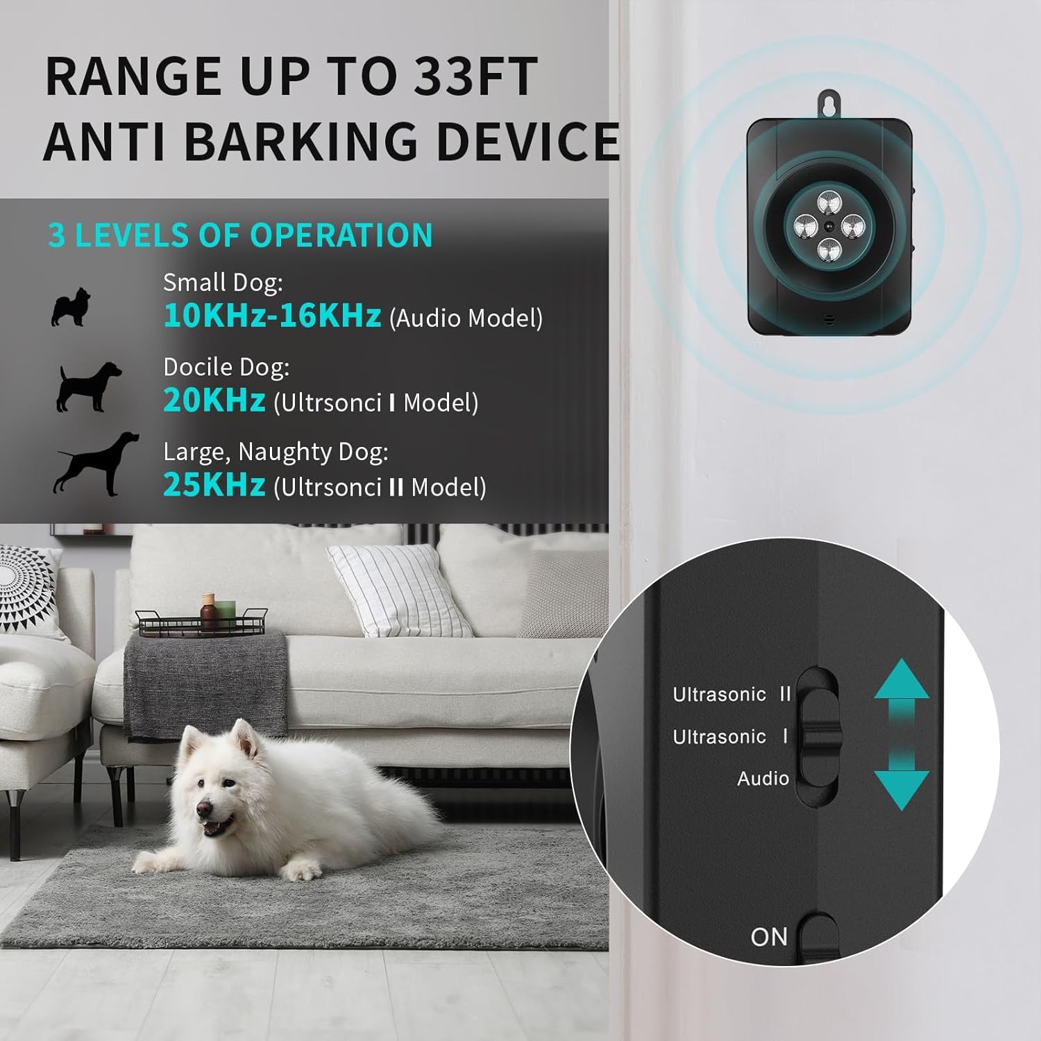 elovpet™ - Ultrasonic Anti Bark Device