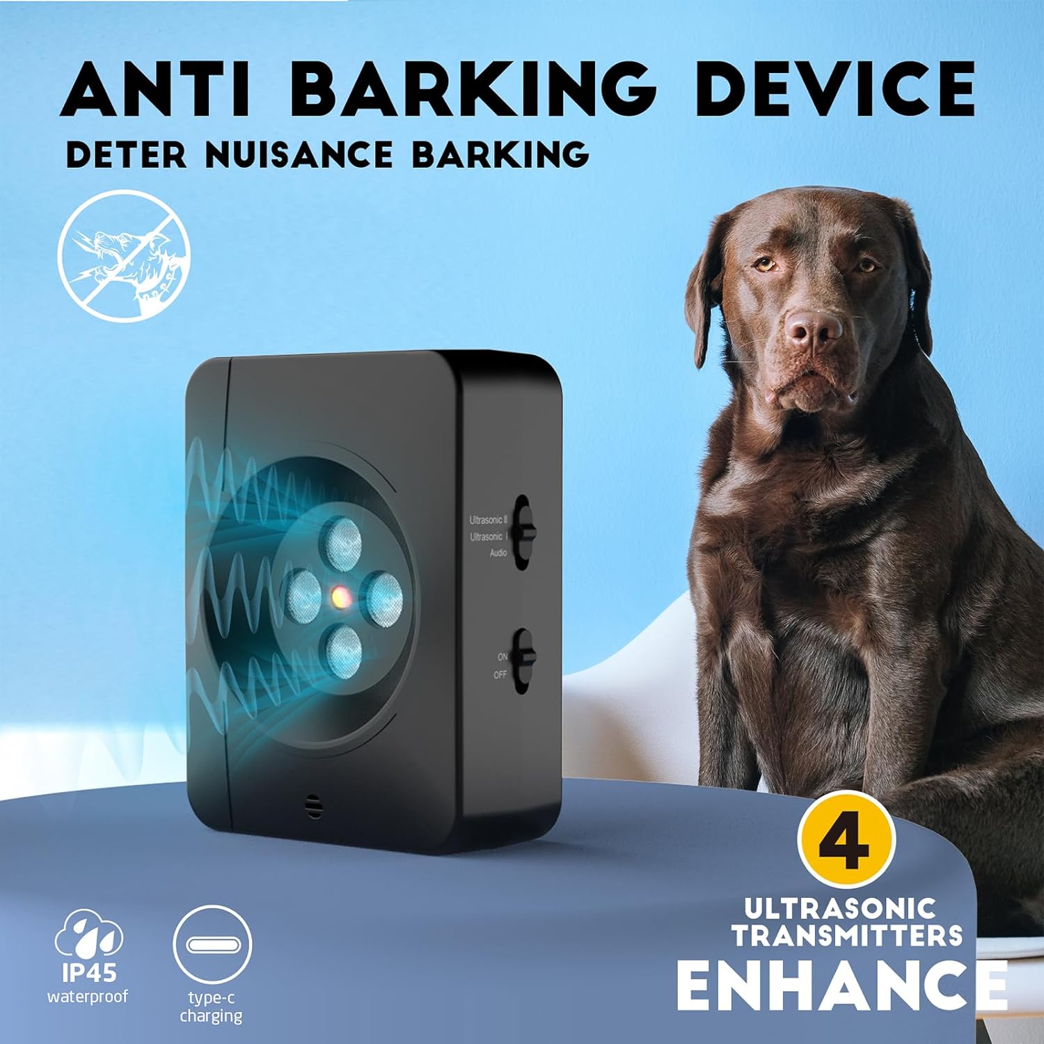 elovpet™ - Ultrasonic Anti Bark Device